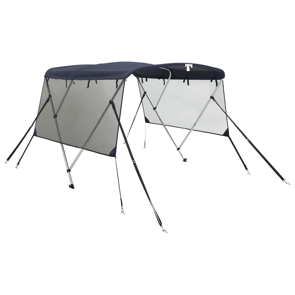 VidaXL Bimini-Top 3 Bögen mit Netzseitenwänden 183x(154-167)x137 cm