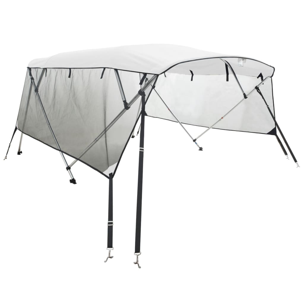 Vidaxl Biminitop 4 arches with mesh side walls 243x (170-182) x137 cm