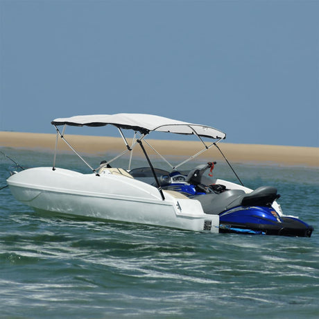VidaXL Bimini-Top 4 Bögen mit Netzseitenwänden 243x(200-213)x137 cm