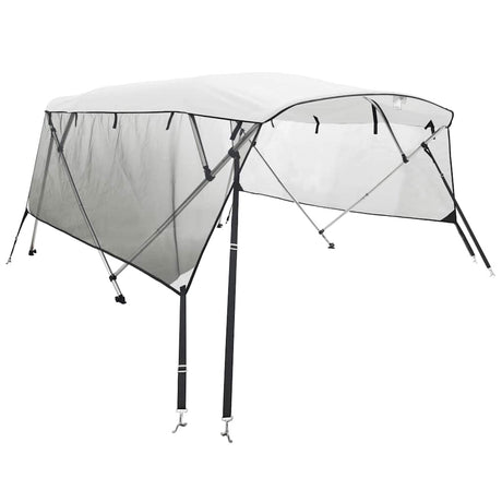 Vidaxx Bimini-Top 4 Bögen mit Netzseitenwänden 243x(230-244)x137 cm