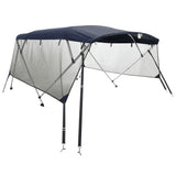 VidaXL Bimini-Top 4 Bögen mit Netzseitenwänden 243x(185-198)x137 cm