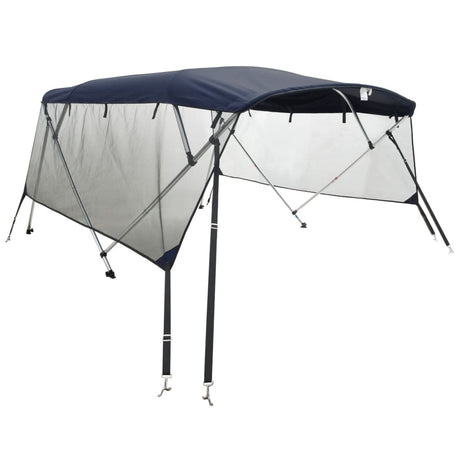 VidaXL Bimini-Top 4 Bögen mit Netzseitenwänden 243x(200-213)x137 cm
