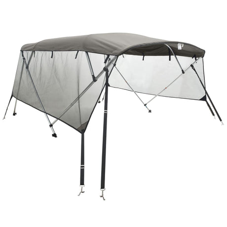 Vidaxx Bimini-Top 4 Bögen mit Netzseitenwänden 243x(230-244)x137 cm