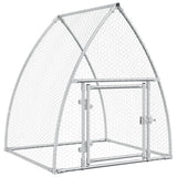 Vidaxl Chicken Coop 100x105x120 cm galvaniseret stål sølvfarvet