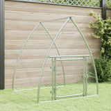 Vidaxl Chicken Coop 100x105x120 cm Galvaniserat stål silverfärgat