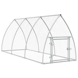 Vidaxl Chicken Coop 300x105x120 cm Galvaniserat stål silverfärgat