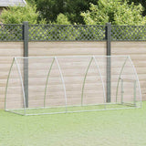Vidaxx Hühnerstall 300x105x120 cm verzinkter Stahl silberfarben
