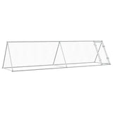 Vidaxx Hühnerstall 400x105x91 cm verzinkter Stahl silberfarben