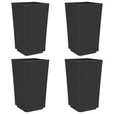 Vidaxx Pflanzgefäße 4 Stück 32,5x32,5x57 cm Polypropylen schwarz