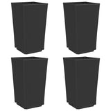 Vidaxl Planters 4 st 32.5x32.5x57 cm Polypropene black