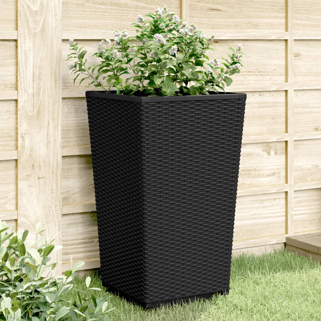 Vidaxx Pflanzgefäße 4 Stück 32,5x32,5x57 cm Polypropylen schwarz
