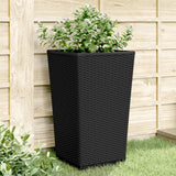 Vidaxl Planters 4 ST 32.5x32.5x57 cm Black en polypropène