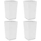 Vidaxl Planters 4 b 32.5x32.5x57 cm Polyprope wäiss