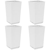 Vidaxx Pflanzgefäße 4 Stück 32,5x32,5x57 cm Polypropylen weiß