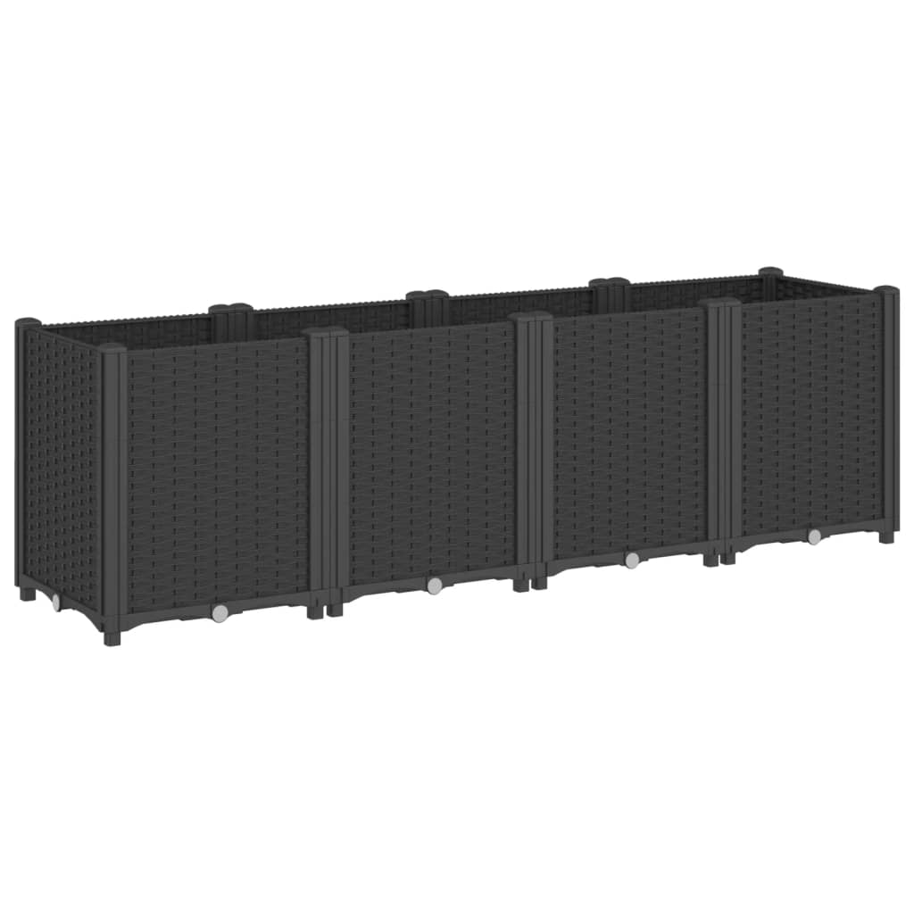 Vidaxx Pflanzgefäß 160x40x53 cm Polypropylen schwarz