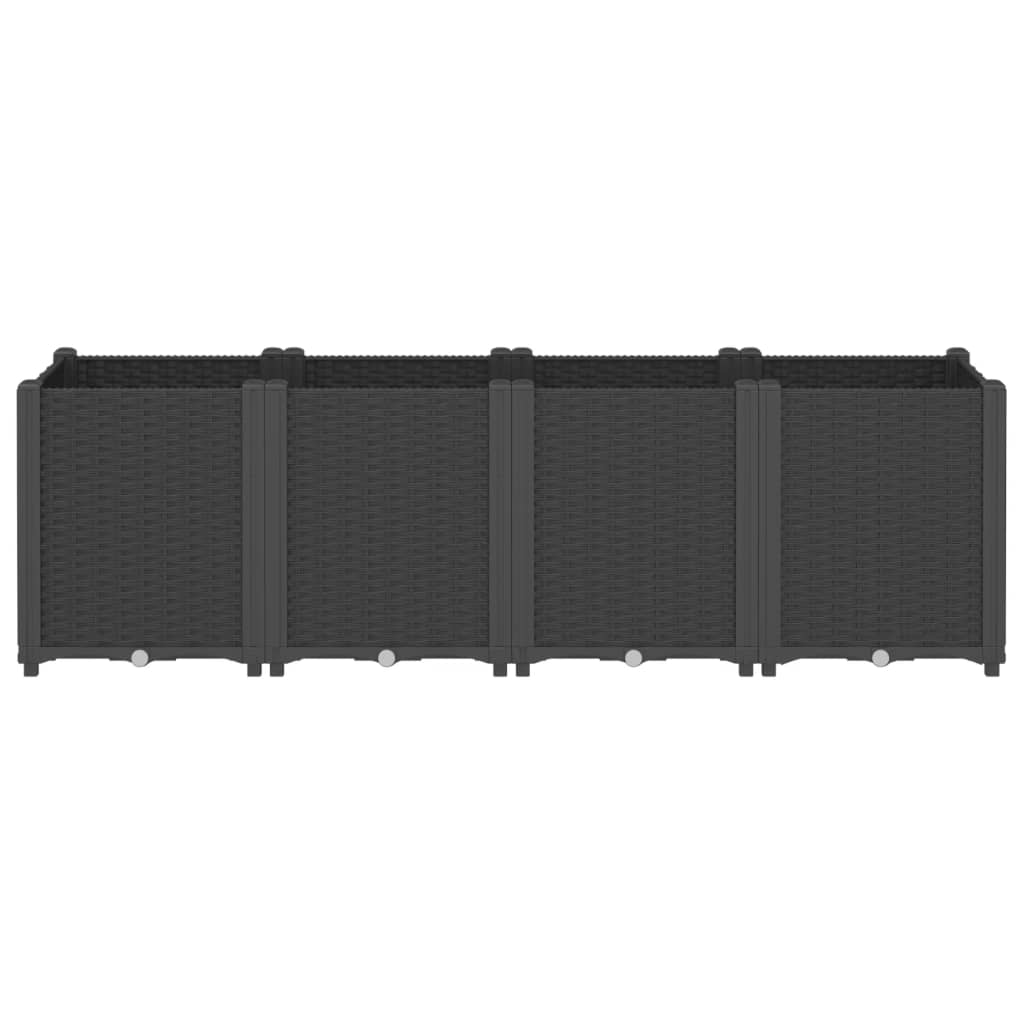 Vidaxx Pflanzgefäß 160x40x53 cm Polypropylen schwarz