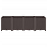 Casella di pianificazione Vidaxl 160x40x53 cm Polypropene Brown