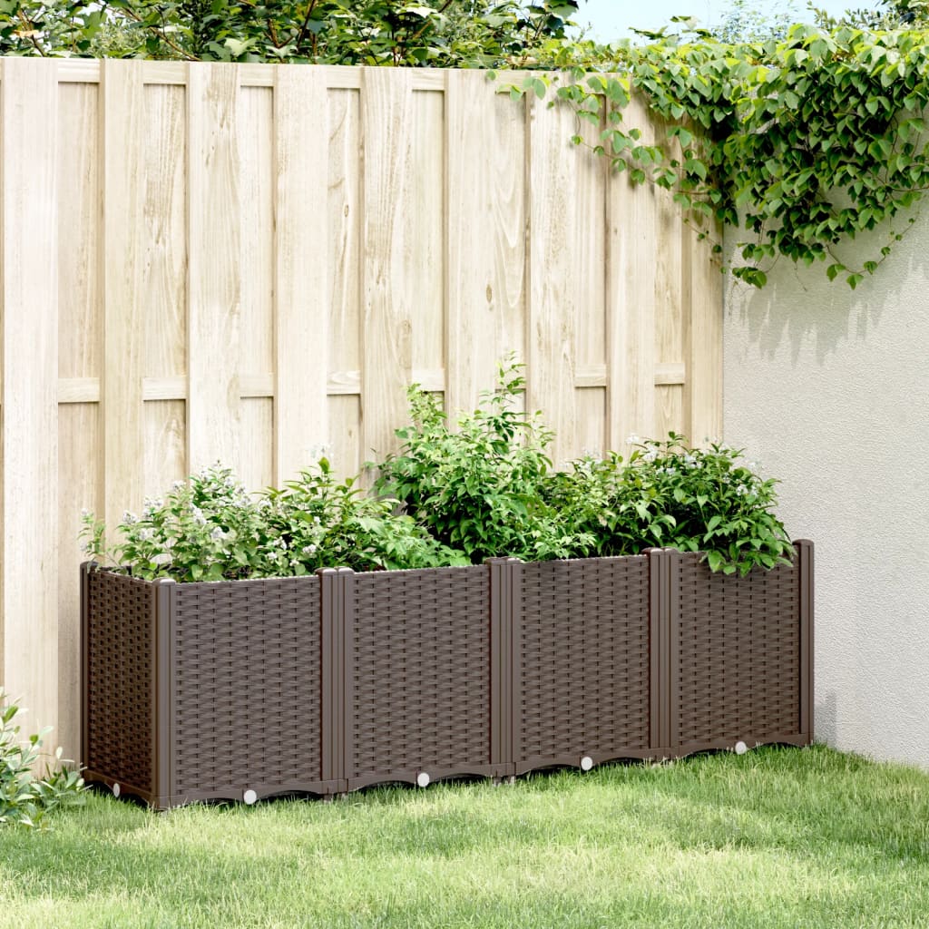 Vidaxx Pflanzgefäß 160x40x53 cm Polypropylen braun