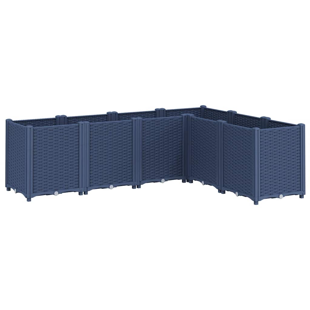 Vidaxx Pflanzgefäß 160x120x53 cm Polypropylen grau