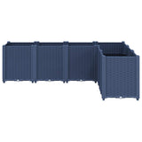 Vidaxx Pflanzgefäß 160x120x53 cm Polypropylen grau