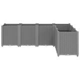 Vidaxl Planning Box 160x120x53 cm Polypropene Light Grey