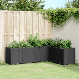 Vidaxl plantenbak 160x120x53 cm polypropeen zwart