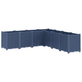 Vidaxx Pflanzgefäß 160x160x53 cm Polypropylen grau