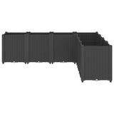 Vidaxx Pflanzgefäß 160x160x53 cm Polypropylen schwarz