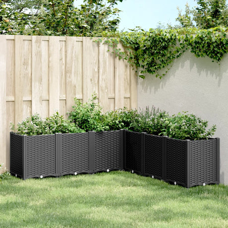 Vidaxx Pflanzgefäß 160x160x53 cm Polypropylen schwarz