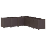 Vidaxx Pflanzgefäß 160x160x53 cm Polypropylen braun