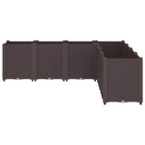 Vidaxx Pflanzgefäß 160x160x53 cm Polypropylen braun