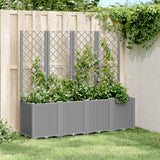 VidaXL Plannet with slats 160x40x140 cm Polypropene light gray