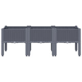 Vidaxl Planungskëscht mat de Been 120x42 cm Polyprope Grey