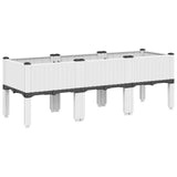 Vidaxl Planters med ben 120x40x42 cm polypropen hvit