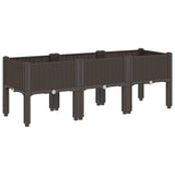 VidaXL Planter with legs 120x40x42 cm Polypropene brown