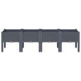 VidaXL Planter with legs 160x40x42 cm Polypropene gray