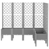 Plantilla Vidaxl con Slat Work 160x120x142 CM Polipropeno Gray Light Gray