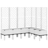 Vidaxl Planter med Latwerk 160x120x142 cm polypropene hvit