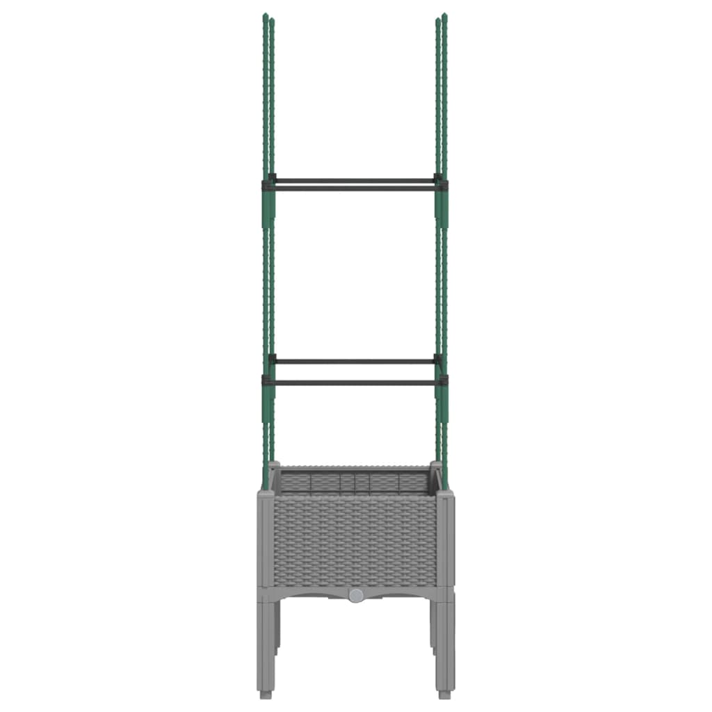 Vidaxl Planning Box z SLAT 40x40x142,5 cm Polipropen jasnoszary