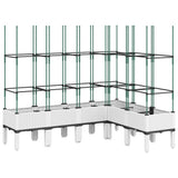 Vidaxx Pflanzgefäß mit Spalier 160x120x142,5 cm Polypropylen weiß