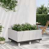 Vidaxx Pflanzgefäß mit Rädern 100x80x54 cm Polypropylen weiß
