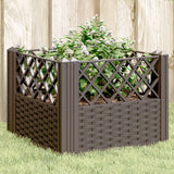 Vidaxx Pflanzgefäß mit Zapfen 43,5x43,5x43,5 cm Polypropylen braun