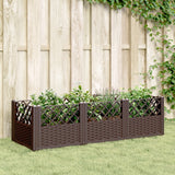 Vidaxx Pflanzgefäß mit Zapfen 123,5x43,5x43,5 cm Polypropylen braun