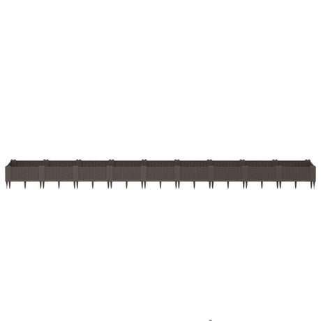 Vidaxx Pflanzgefäß mit Zapfen 362,5x42,5x28,5 cm Polypropylen braun