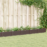 Vidaxx Pflanzgefäß mit Zapfen 362,5x42,5x28,5 cm Polypropylen braun