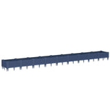 Vidaxx Pflanzgefäß mit Stiften 362,5 x 42,5 x 28,5 cm Polypropylen grau