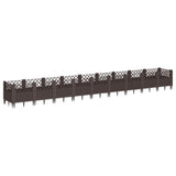 Vidaxx Pflanzgefäß mit Zapfen 363,5x43,5x43,5 cm Polypropylen braun