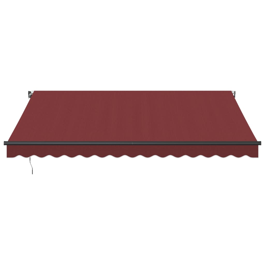 Vidaxl luifel manuell verlängert 400x350 cm Bordeaux rout