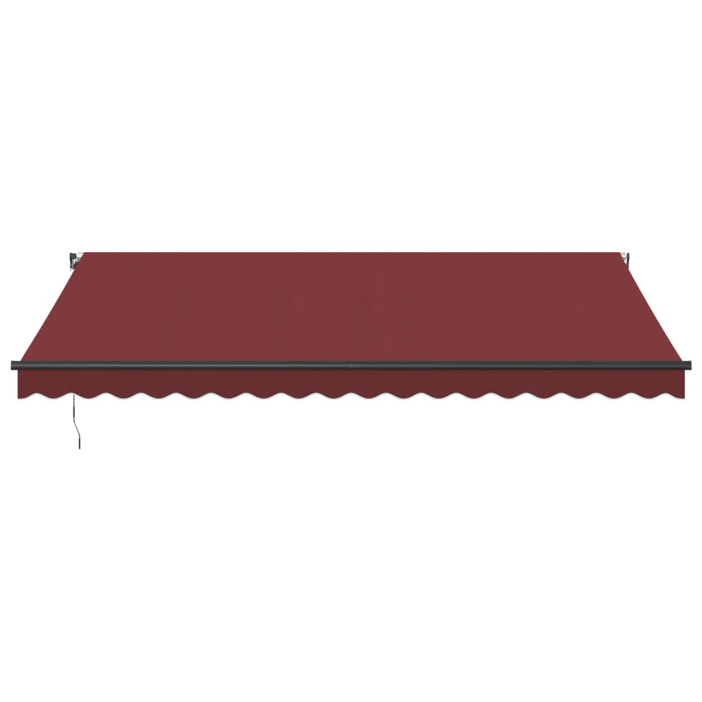 Vidaxl Luifel manually extends 450x350 cm Bordeaux red