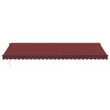 Vidaxl Luifel förlänger automatiskt 600x350 cm Bordeaux Red